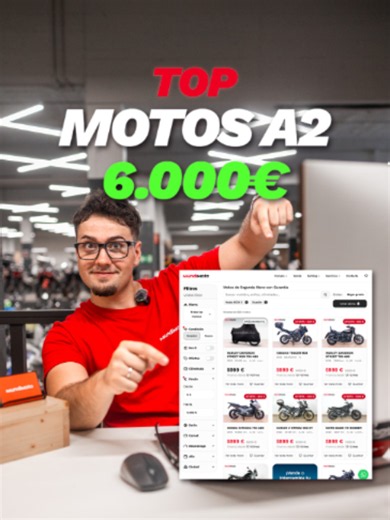 Motos para el carnet A2 disponibles (de momento) en nuestra web🔥 ¡Y por menos de 6.000€! ¿Sabes que tenemos más de 560 motos con estas características en nuestra web? Puedes verlas todas en el enlace del perfil 👀 #mundimoto #carnetA2 #motos #TOP #mejoresmotos