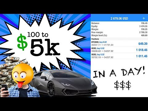 $100 TO 5K IN A DAY! (FOREX ACCOUNT FLIP) EASY MONEY!!