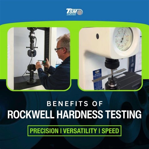 Do You Know? Rockwell Hardness Testing is one of the most trusted methods for assessing material strength. With its precision, versatility across metals, and quick results, it’s a go to solution for quality control and production efficiency. https://ow.ly/hgc450XCNbf #RockwellTesting #MaterialScience #QualityControl #TemperedMetals | Tempered and Specialty Metals