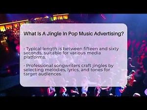 What Is A Jingle In Pop Music Advertising? - Pop Music Gurus