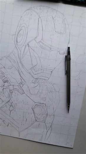 outline drawing of iron man #shorts #colourpencildrawing #drawing dr#art #ironman