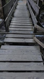 Download A wooden bridge that is over a stream for free