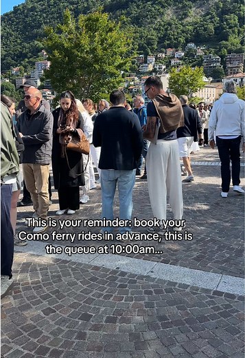 Como ferry tips: book early and consider a day pass