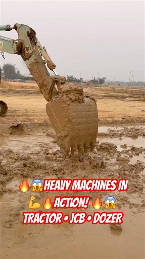 Extreme Heavy Equipment Action! Bulldozer JCB Dumper & Tractor Trolley Danger Work Skills 🚧💪 #shots