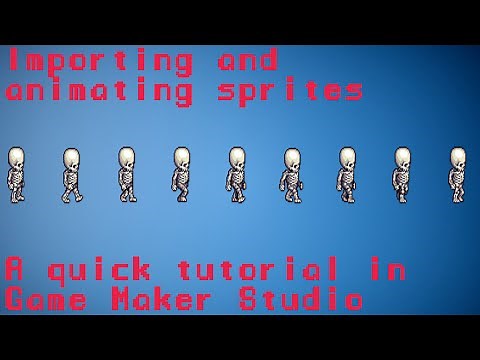 [GAMEMAKER STUDIO 1] How To Import & Animate Sprites Tutorial