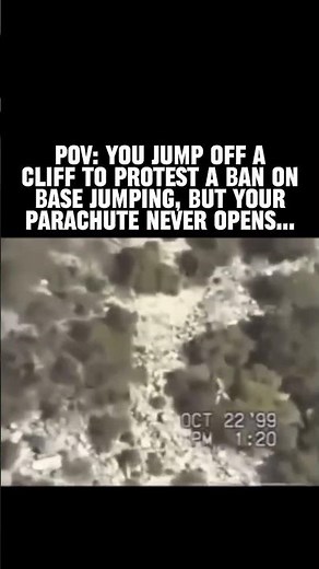 Footage of a Parachute Jump Gone Horribly Wrong #podcast #truecrime