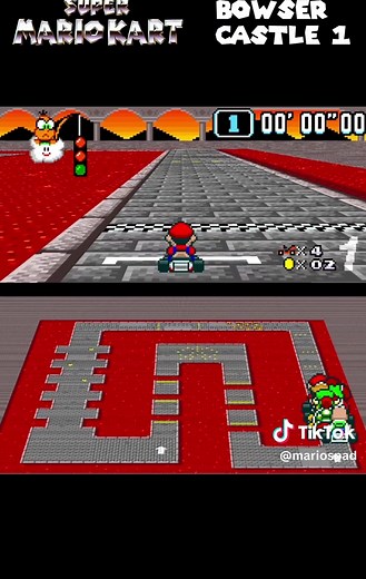 Super Mario Kart: Bowser Castle 1 Overview