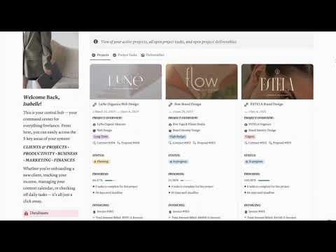 Notion Freelancer Business Planner