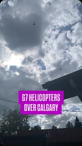 514 reactions · 117 shares | Anyone else running outside to film the sky anytime they hear something flying over? We’re calling that G7 FOMO. Pretty cool Helicopters. #g7 #g7summit #yyc #calgary #alberta #canada | Virgin Radio Calgary | Facebook
