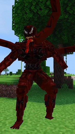 Simbiontes MCPE 🔥 #venom #simbiontes #minecraft #mcpe #addon #mod #minecraftpe #shorts #simbionte