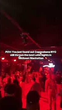🔥 Copacabana NYC Tonight – Immersive Latin Night Experience 💃✨ #shorts