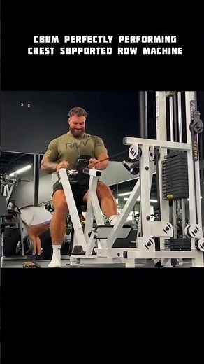 Cbum :- Best way to perform chest supported machine row