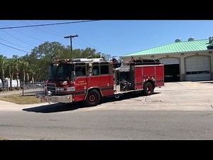 Tampa Fire Rescue Engine 13 & Truck 13 Responding