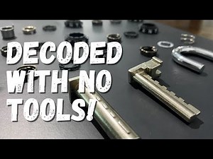 Decoding a Combination Padlock - No Tools Needed!