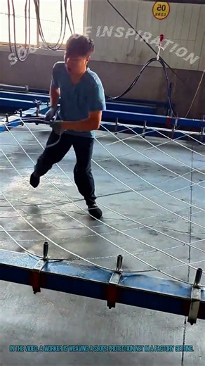 Slope Protection Net Weaving for Mountain Safety