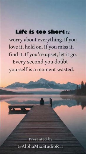 Life is short… stop worrying and start living. 🌅✨#Motivation #LifeQuotes #shorts #youtubeshorts