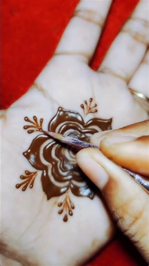 easy floral flower mehndi designs tutorial ✨#henna #mehndi #mehndidesign #viralshorts