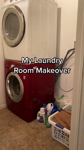 DIY Laundry Room Transformation: Custom Cabinets, Painted Tiles, and More!