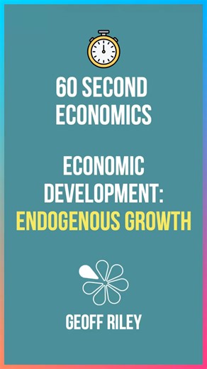 tutor2u Economics | Endogenous growth theory explains how long-run economic growth can come from within an economy rather than from external shocks. In this... | Instagram