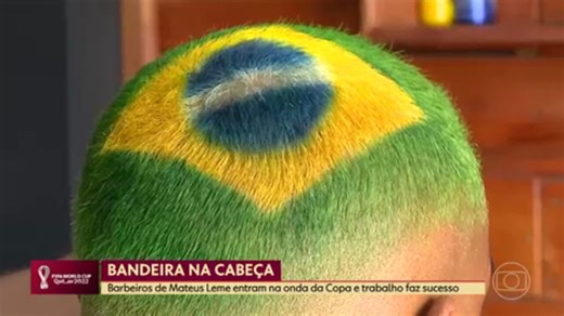 Barbeiros de Mateus Leme entram na onda da Copa do Mundo