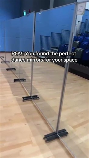 Dance mirrors don't get much better than this 🔥 Our Shatterproof mirrors come with wheels, without