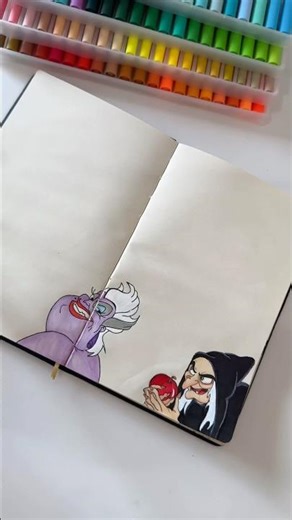 Speed Tutorial | DRAWING URSULA 🐚🐙💜 | The Little Mermaid Fan Art