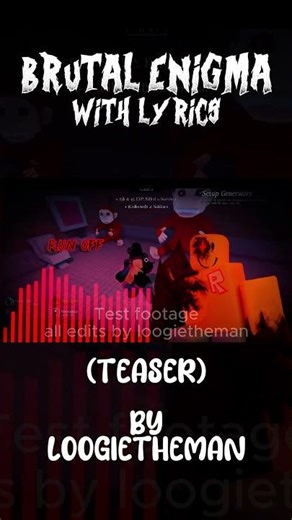 Brutal Enigma with lyrics TEASER | #shorts #roblox