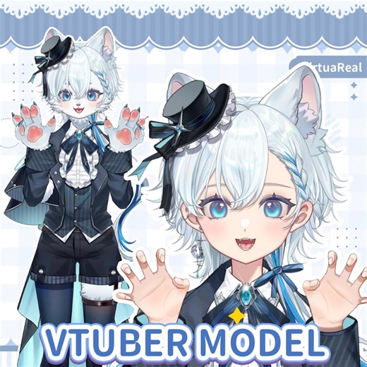 Yuki | Premade Male Model | Furry | Ready to Use | Vtube Studio | Live2d Model | Vtuber Design - Etsy