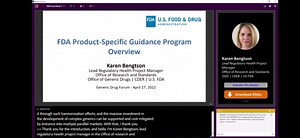 FDAproduct specific guidance program overview