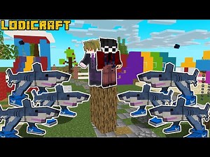 Surrounded by TRALALELO TRALALA in Minecraft!