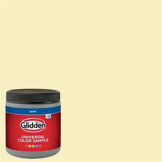 Check The Home Depot's Q&A Before Buying: Glidden 8 oz. PPG1107-2 Joyful Satin Interior Paint Sample