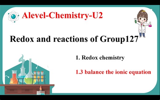 【U2-12】氧化还原第一部分- redox chemistry-张艺兴会balance你也得会balance