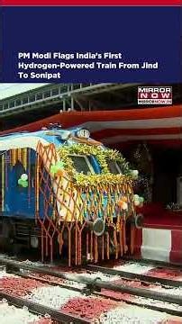 PM Modi Flags Off India's First Hydrogen Train From Jind To Sonipat #shorts