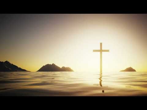 The Cross & New Life: 7 Min Deep Blue Baptism Background Loop | Space for Text