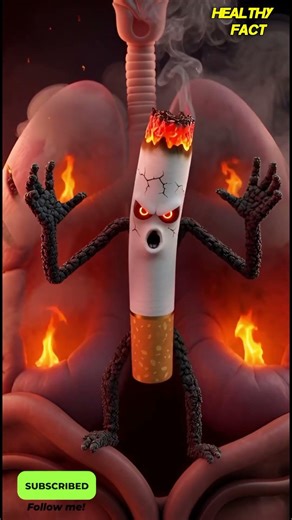 “I Am a Cigarette — Watch How I Kill You From Inside 😱🔥”#SmokingKills#AntiSmoking#DarkReality