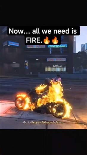When I Summoned GHOST RIDER in GTA 5 😱 #gtav #gtaonline #ghostrider #games #shorts