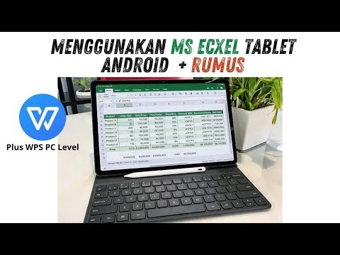 Using WPS excel Pc level on android tablet with various formulas