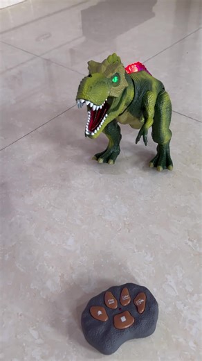 Bring prehistoric power to playtime with this Remote- Controlled T-Rex that breathes