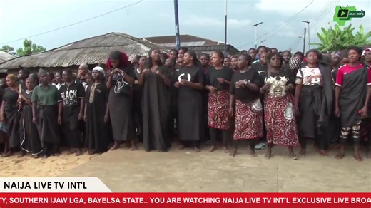 YOU ARE WATCHING NAIJA LIVE TV INT'L EXCLUSIVE LIVE BROADCAST OF THE SPECIAL TRADITIONAL PROCESSION BY GREAT JOSHUA MACIVER AT THE DIRIMOBOU TEMPLE, IKEBIRI 1 COMMUNITY, SOUTHERN IJAW LGA, BAYELSA STATE | Naija Live Tv