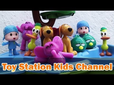 Twin Pocoyo Friends Jumping On the Pool Song | Learn Numbers With Funny Nursery Rhyme