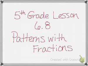 5th grade lesson 6.8