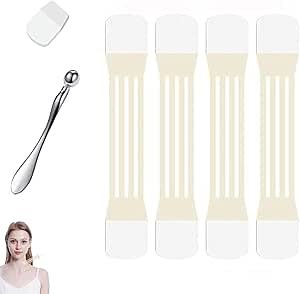 Neck Tapes for Lifting Sagging Skin, Neck Lifting Tape Invisible Face Lift Tape, Faces Necks Liftings Tapes, Instant Necks and Face Lift Strap Patch Tightening(1Set20PCS)