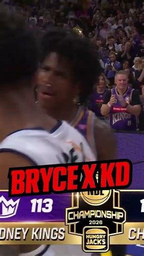 Bryce Cotton and Kendric Davis hug it out after THRILLING NBL Finals series. 🍿