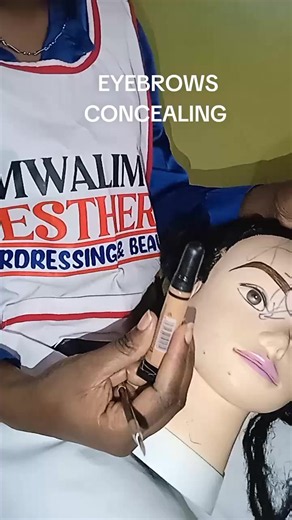 How to Conceal Eyebrows with Concealer and Emphasizing Brush
