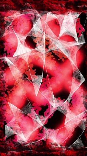 Abstract chaotic threads of light digital drawing