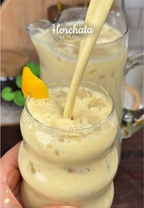 Cómo hacer Horchata de Mango Cremosa y Refrescante