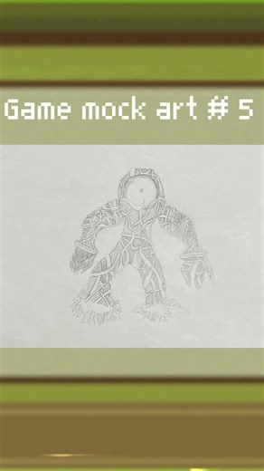 Game mock art # 5 #shorts #gamedevblog #indiegame #art #drawing #3dgamedevelopment #gaming