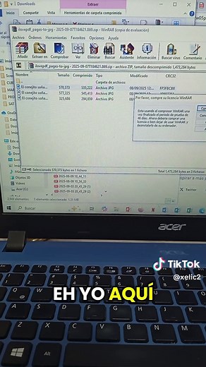 Cómo extraer documentos comprimidos usando WINRAR