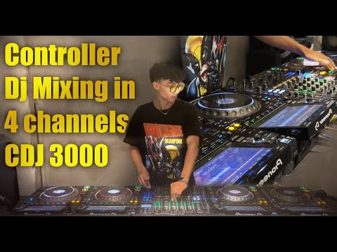 Beginner First Time on 4 channels CDJ-3000 Setup! 🔥 From Flex4 Controller to Pro DJ Gear