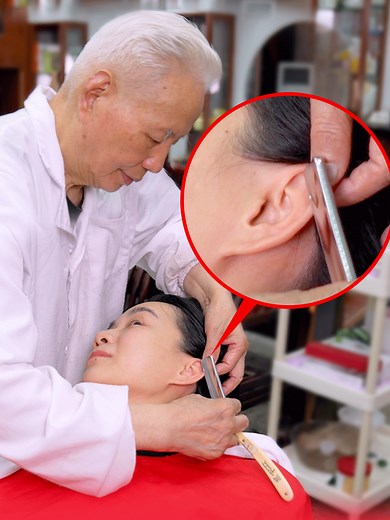 #asmr Hair Wash & Shave by an 85-Year-Old Barber in China's Oldest Barbershop 85세 이발사가 해주는 헤어워시 & 면도 | 중국에서 가장 오래된 바버샵 | 구름칼 맛집 #shiliasmr #relaxing #headspa #Shave